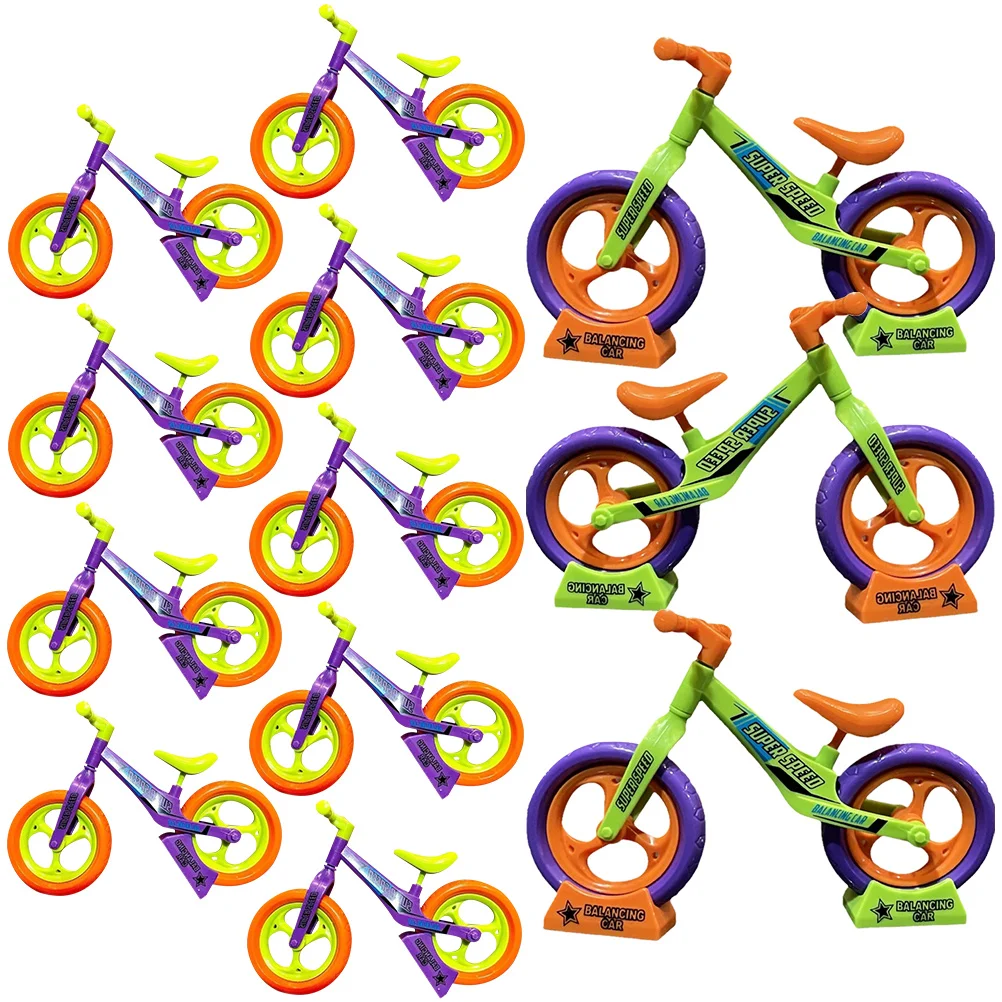 

12 Pcs Carrot Balance Bike Assembly Toy Kids DIY Educational Toddler Vehicle Gift Bright Color Design Sturdy Material H Eye