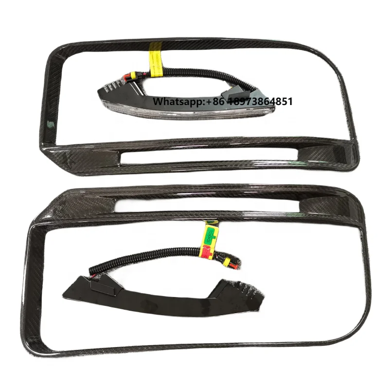 

G900 Rocket style dry carbon fiber front bumper grill led for Mercedes Benz G-Class W464 G500 G63 B G800 front bumper