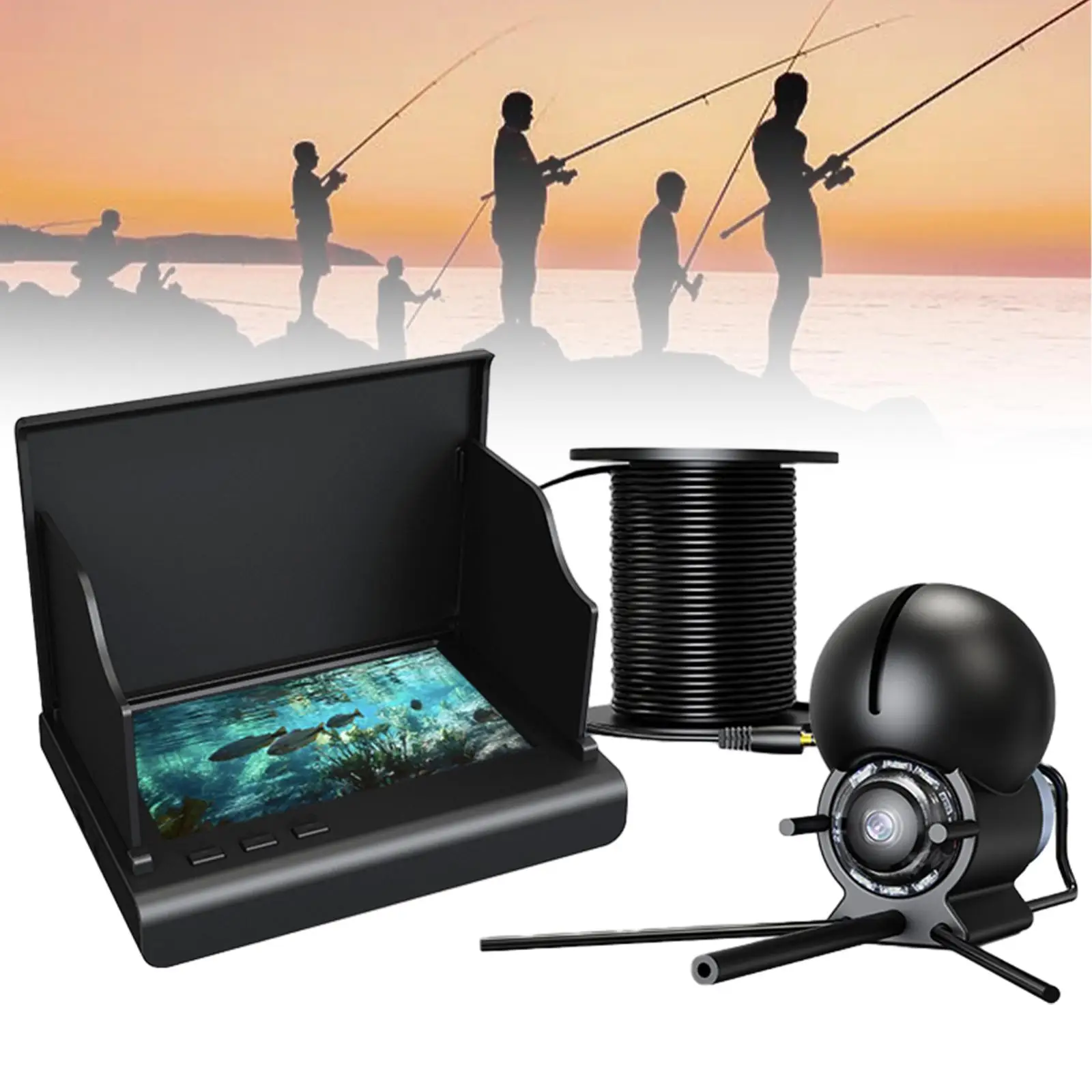 Video Fishing Finders Portable Equipment for Open Water Kayak Fishing