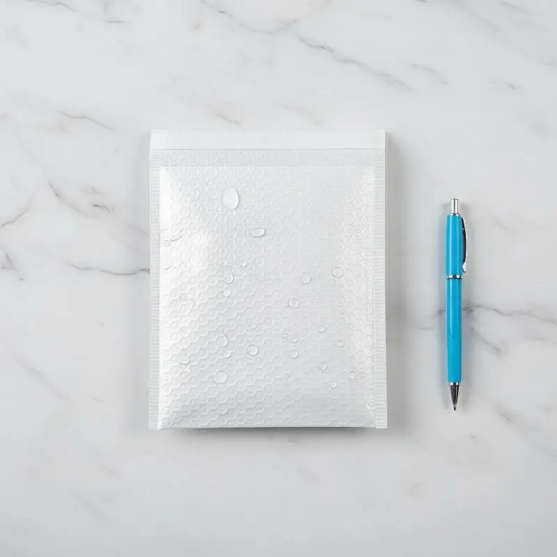 10Pcs White Waterproof Self‑Sealing Padded Bubble Envelopes Bubble Mailers Pouch For Small Item Mailing Shipping Retail Supply