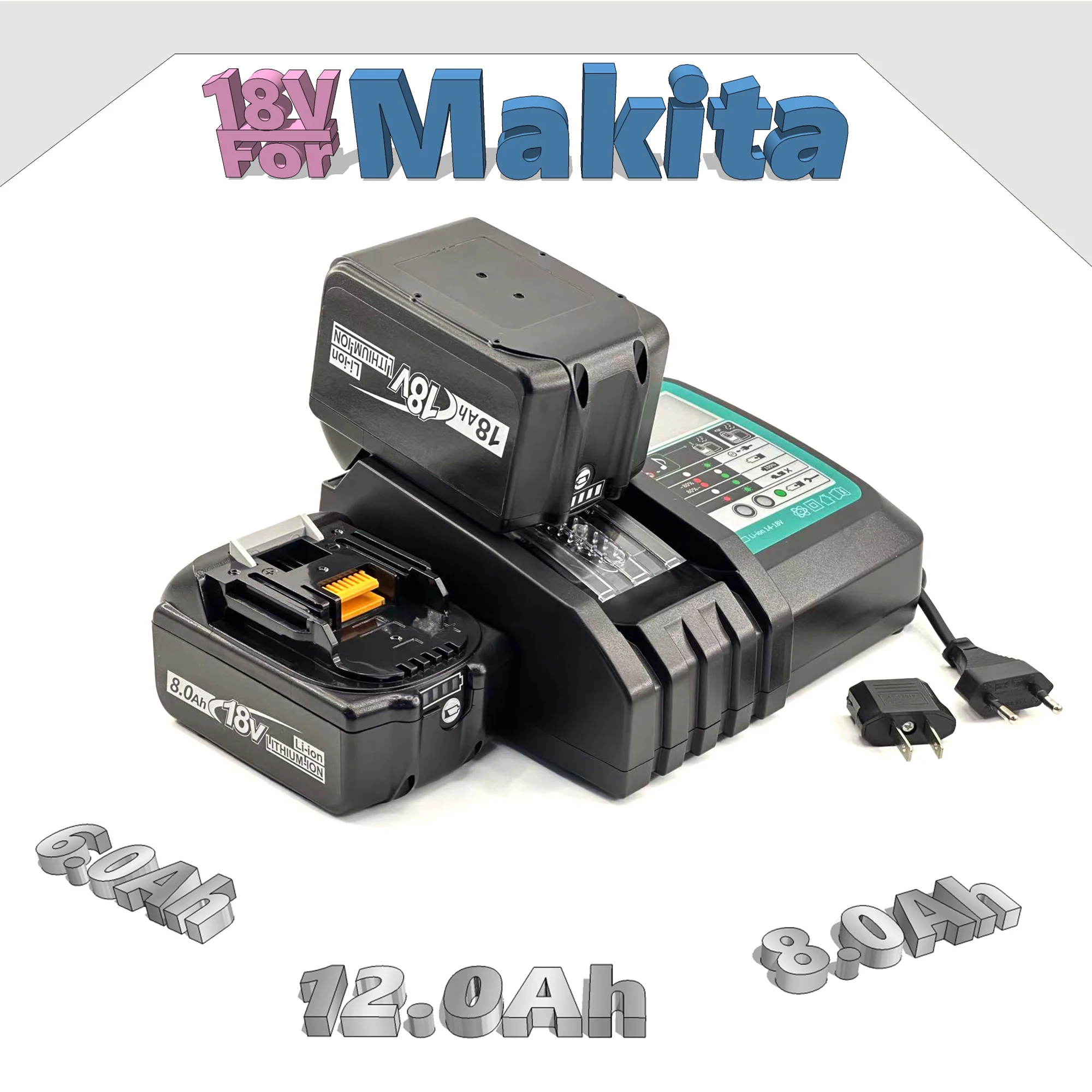 For Makita 18V 6.0A…