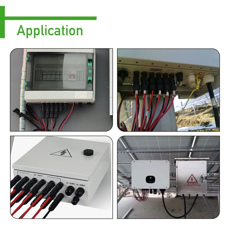 Conectores de Panel Solar con llave de conector, impermeables IP67, macho y hembra, admite 1000V, 30A, DC, AWG14, AWG12, AWG10