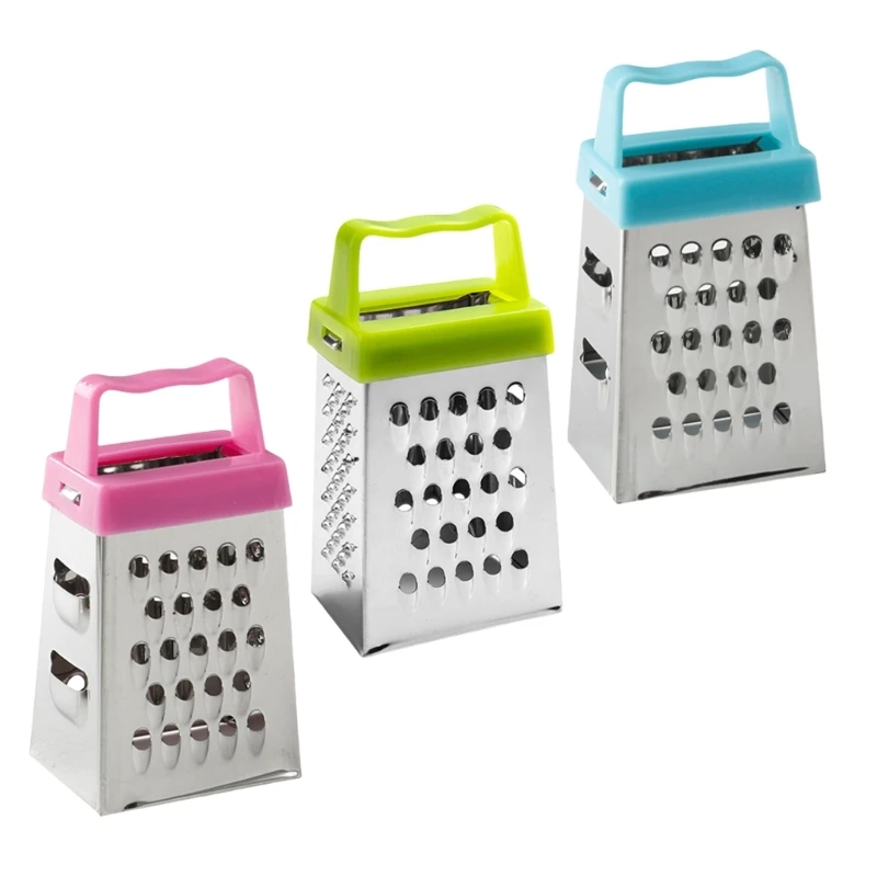 Set of 3 Miniature Square Graters Easy to Clean Kitchen Cheese Grater N2UD