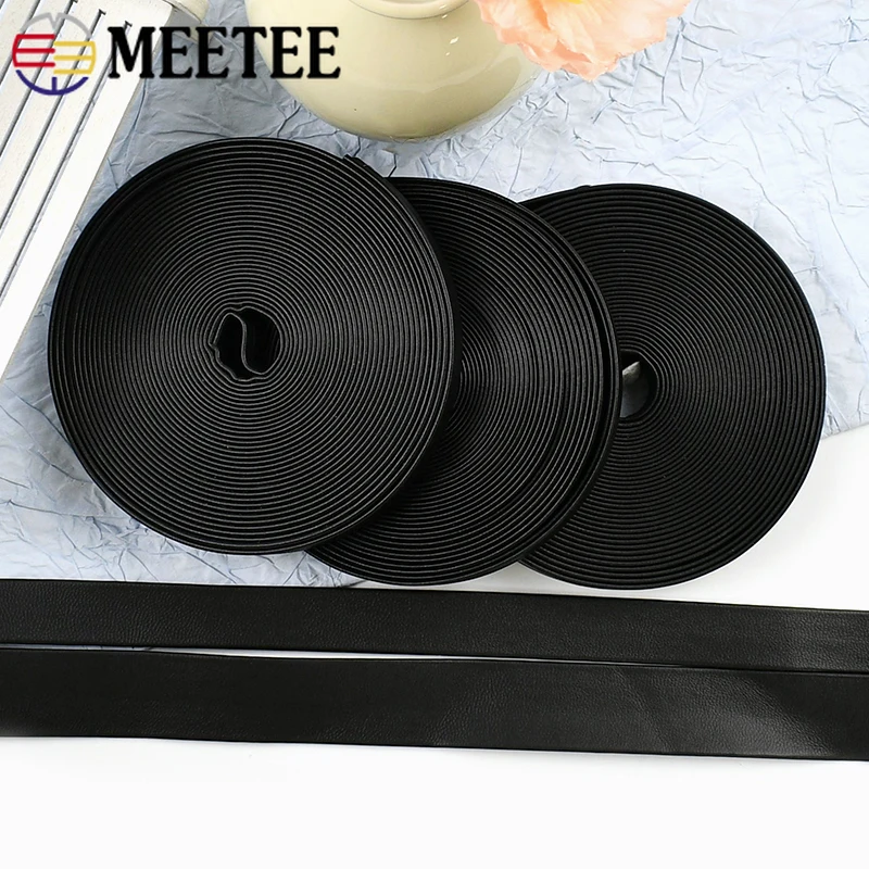 

10Meters 3-50mm PU Webbing Strap Necklace Bracelet Decorative Ribbon Shoulder Bag Straps Belt Sling Band Leather Crafts Supplies