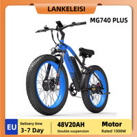 LANKELEISI MG740 PLUS Adult 1000W Electric Bicycle Men's E-Mountain ebike, 48V20AH Battery,26\