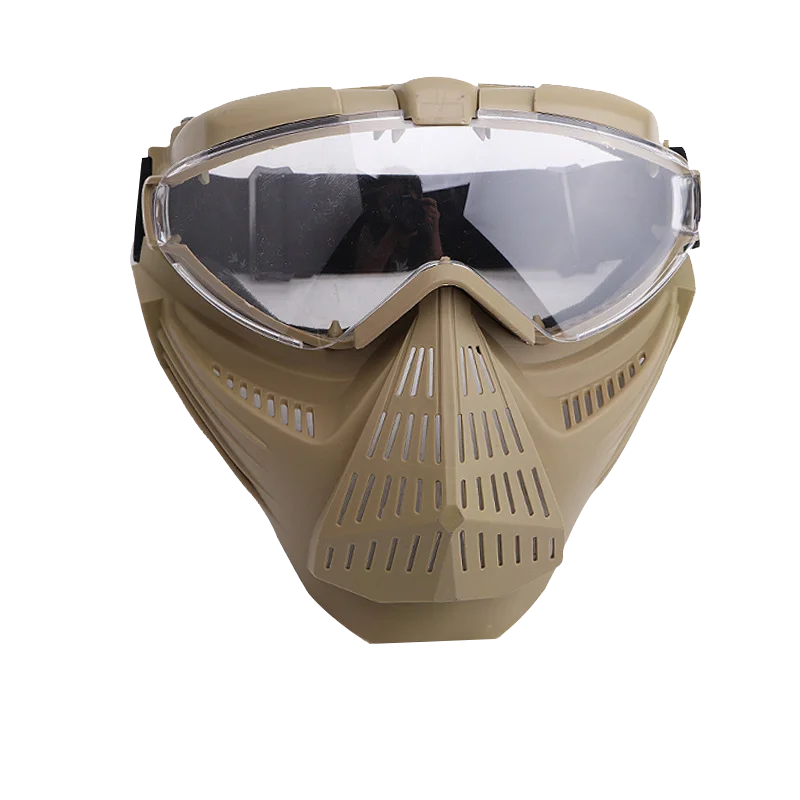 Military Mask Tactical Face Mask Lens Paintball Accessories Full Face Mask with Eyes Covered