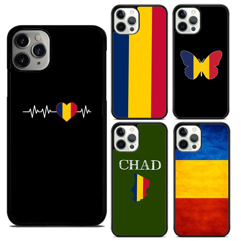 Republic of Chad Flag Soft Phone Case For iPhone 16 15 SE2020 14 Max 7 8 Plus 11 12 13 Pro Max Mini Phone Cover coque Fundas