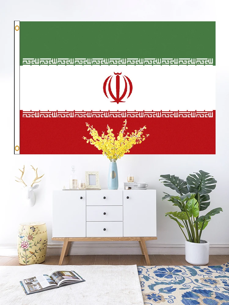 Xiangying 60X90 90X150cm Drapeau iranien pour la décoration