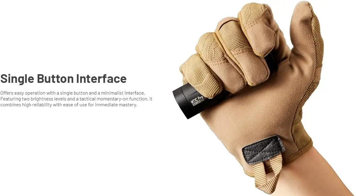 مصباح يدوي MT1C Pro EDC، بطارية قابلة لإعادة الشحن USB-C بقوة 1000 لومن، صغيرة الحجم ومشرقة مصممة للحمل اليومي