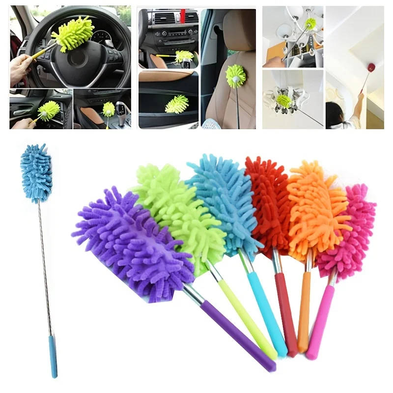 Dust removal brush, retractable manual dust removal brush household vacuum cleaner, air conditioner car furniture cleaning brush