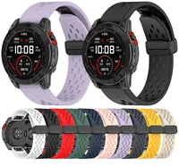 22mm 26mm Silicone Strap for Garmin Watch Fenix 6/6X/6XPro/7/7X/5//5s/5X/5XPlus/3 Quick Fit Magnetic Band for Forerunner 965 945