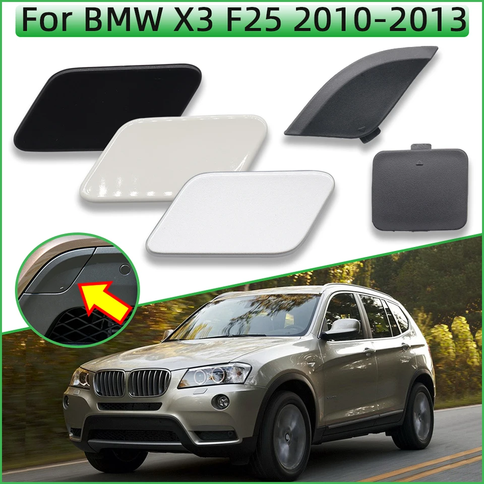 Car Accessories Front Rear Bumper Cover Headlight Washer Cover Cap For 2010-2013 BMW X3 F25 Ordinady Version Painted Black Grey