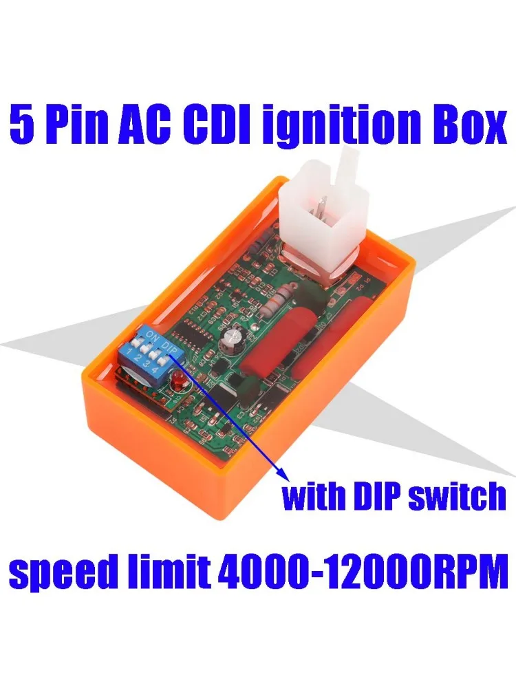 AliExpress 5 Pin AC CDI Ignition Box For 50cc 70cc 90cc 110cc 125cc 140cc 150cc 160cc ATV Quad Pit Dirt Bike Motorcycle dropshipping
