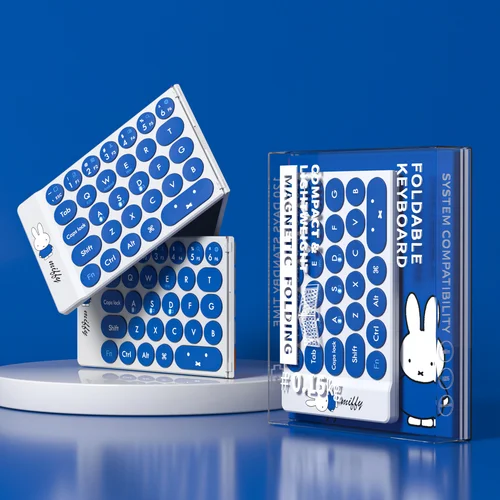 Imagen 2 del producto Miffy X MIPOW-miniteclado plegable, inalámbrico, Delgado, Bluetooth, Ipad, IOS, Bluetooth