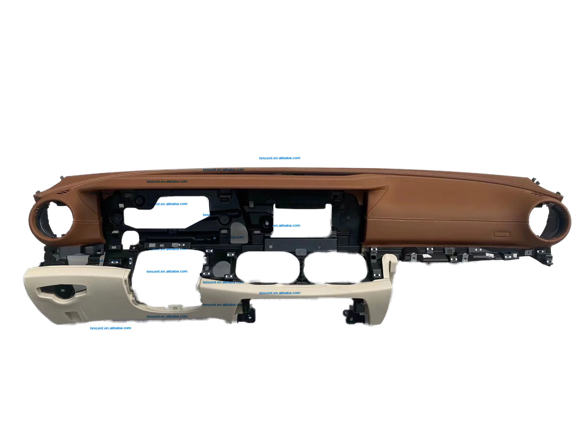 Superior Quality Automotive White Brown Color Scheme Leather Suture Dashboards for E Class 213 Dashboard