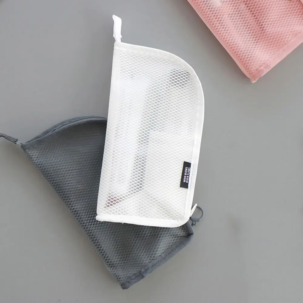 Folding 1 Pc Toothbrush Travel Storage Bag Toothpaste Makeup Bag Mesh Cosmetic Bag Washing Organizer Makeup Brush Bag