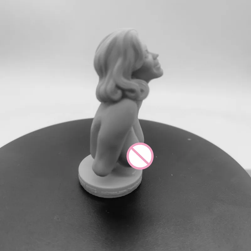 Figurine en résine 50mm de haut, personnage de beauté demi-corps, superstar de Film et de télévision, Kit de modèle à assembler, jouet 3D non peint non assemblé