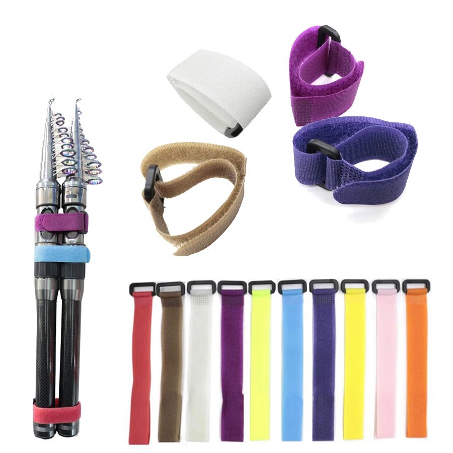 Correas de sujeción para cañas de pescar con velcro