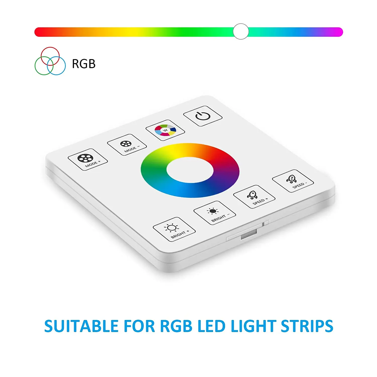 86sty 2.4G RF RGB LED Strip Light Controller wireless remote Touch Panel Switch Dimmer 5V 12V 24V