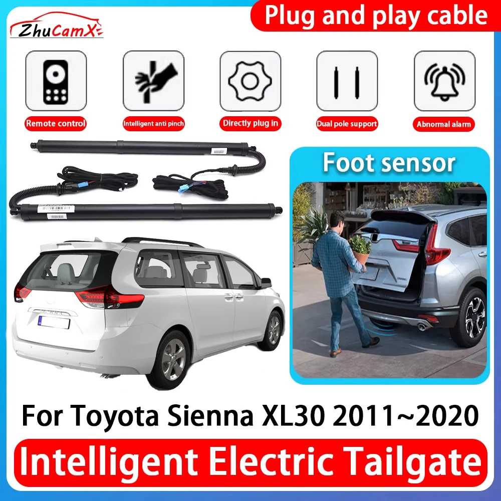 

ZhuCamX Car Power Trunk Electric Suction Tailgate Intelligent Tail Gate Lift Strut For Toyota Sienna XL30 2011~2020