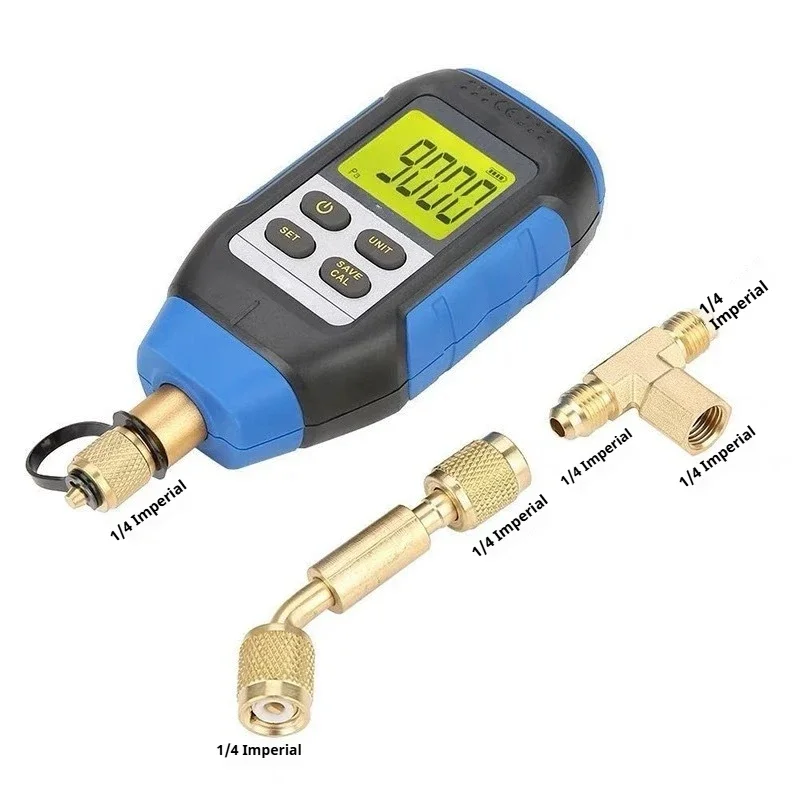 VMV-1 Digital Vacuum Gauge Portable High Precision Digital Display Combined Pressure and Vacuum Electronic Vacuum Absolute Gauge