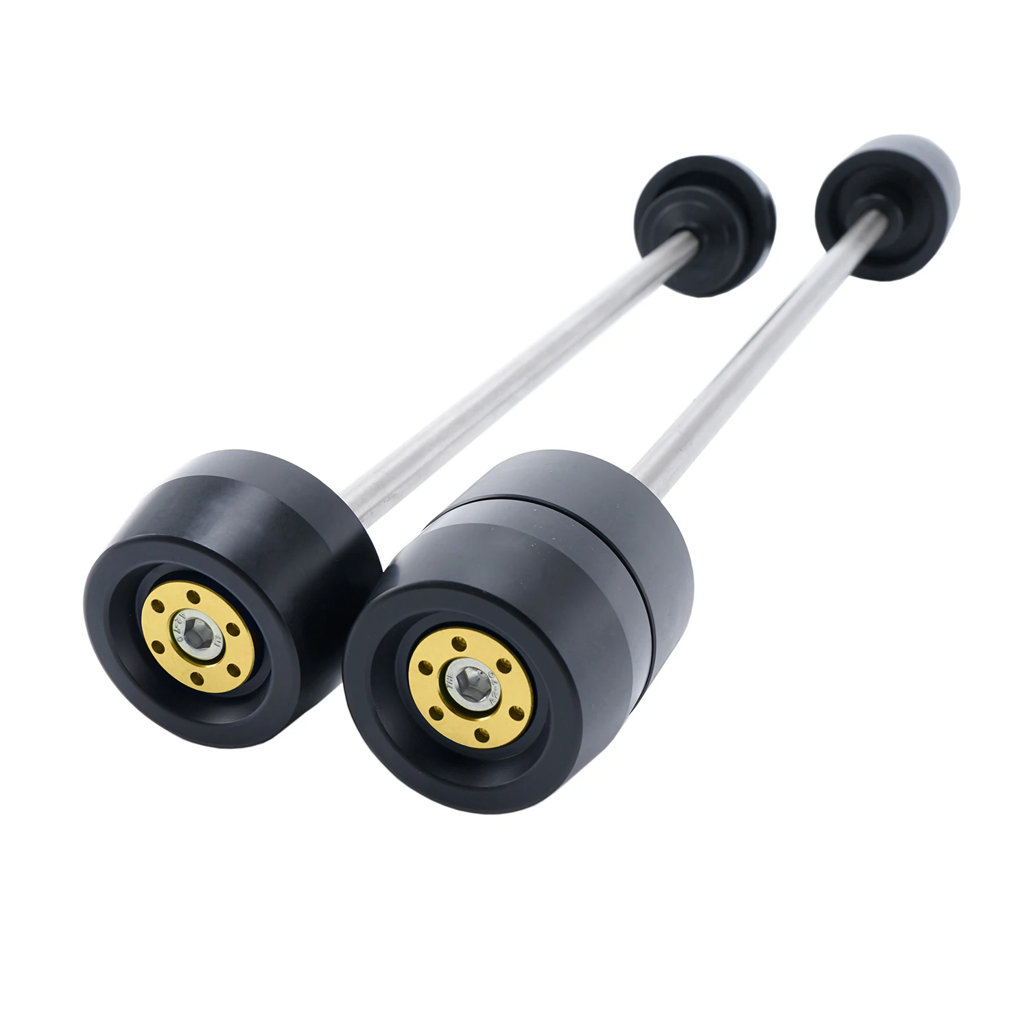 ل BMW F900R F900XR 2020-2025 F850R F850R دراجة نارية المحور الأمامي والخلفي شوكة تحطم المتزلجون عجلة السقوط الحماية #3