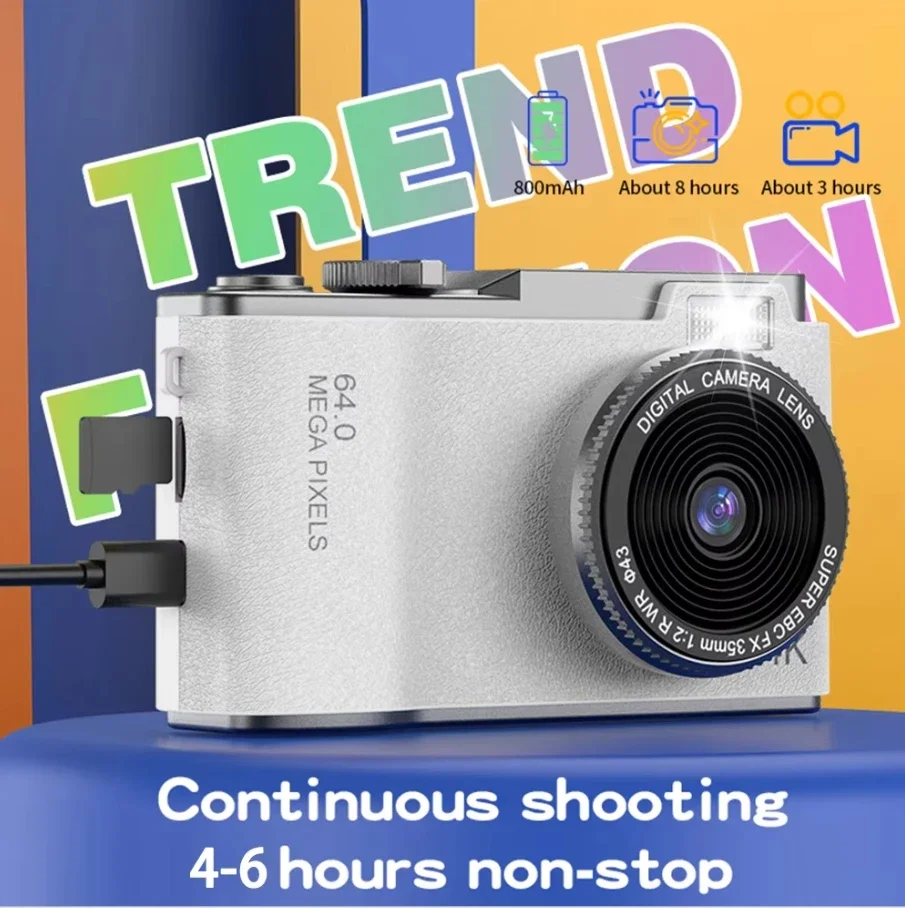 

HD Digital Camera 4K 64MP Photography Camera Video Camcorder 2.4 inch Screen Camcorder for Photography for Kid Adult Beginners