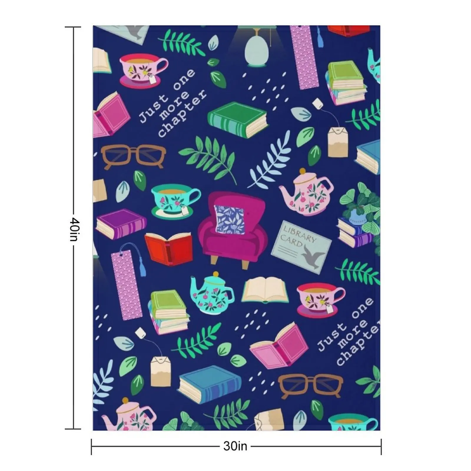Cozy books and tea Throw Blanket Summer Beddings Bed covers Fashion Sofas Winter beds Blankets