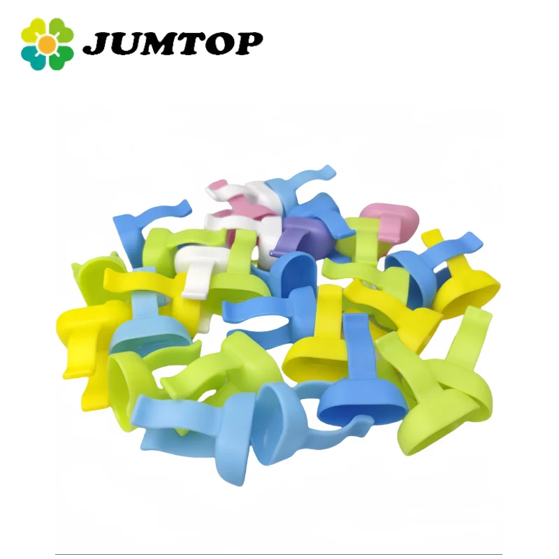 JUMTOP 100Pcs Dental Plastic Handy Finger Bowl Cup for Mixing Cement Powder Dentist Tools Dentistry Material