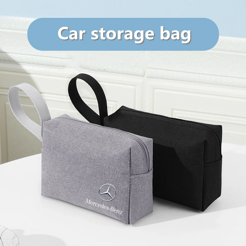 Car Organizer Universal Storage Bag Pocket Auto Organizer For Mercedes Benz S320 W164 W203 W204 W168 C180 E320 A200 CLA CLK CLS