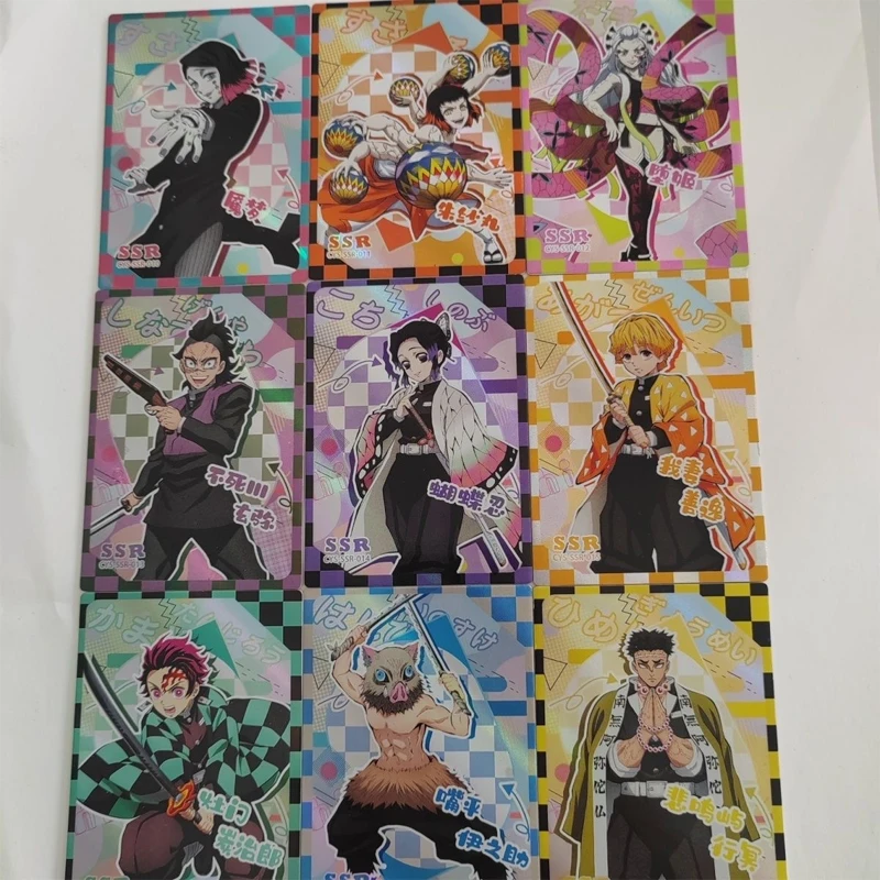Anime Demon Slayer SSR Cards Kamado Nezuko Tomioka Giyuu Tokitou Muichirou Collection Cards Birthday Gifts Children's Toys