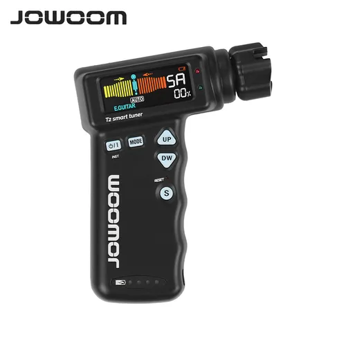 JOWOOM T2 스마트 기타 튜너 페그 스트링 와인더, 기타 우쿨렐레 크로매틱 튜닝, 충전식 내장 