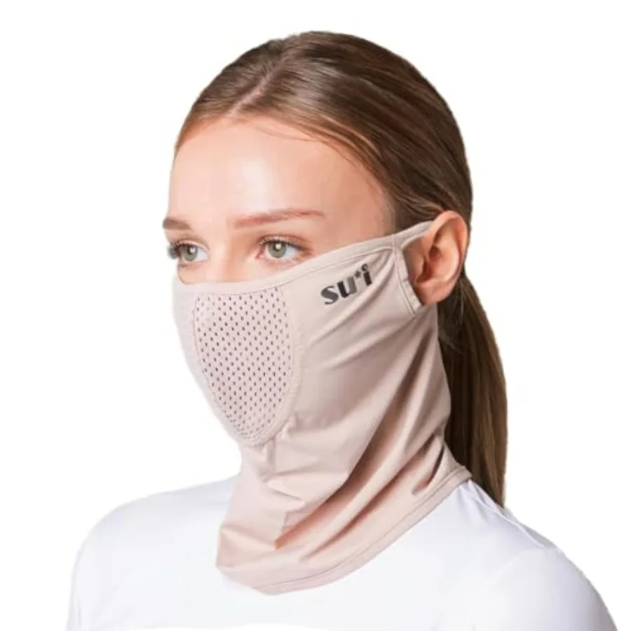 

KOREA Type E UV Sun Protection Half Face Mask - For Golf, Hiking, Running, Cycling and Outdoor Sports