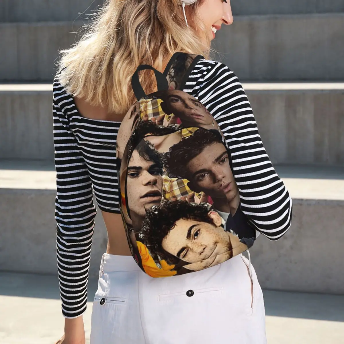 Cameron Boyce Collage Design 2019 Student Backpack School Bag Hiking Travel Daypack for Men Women Bookbag Shoulder Bags