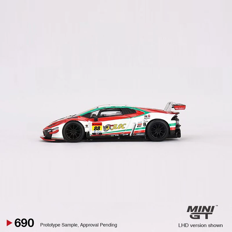 نموذج سيارة صغيرة من Lambor Huracan ، سبيكة مصبوبة ، مجموعة مركبات رياضية ، GT3 EVO2 ، 1:64