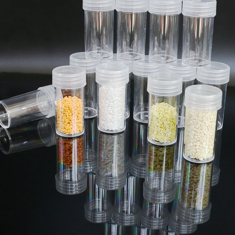 24PCS Drill Storage box  Diamond Painting Storage bottles. Beads Storage Container,Embroidery Accessories Tools,Diamond Box