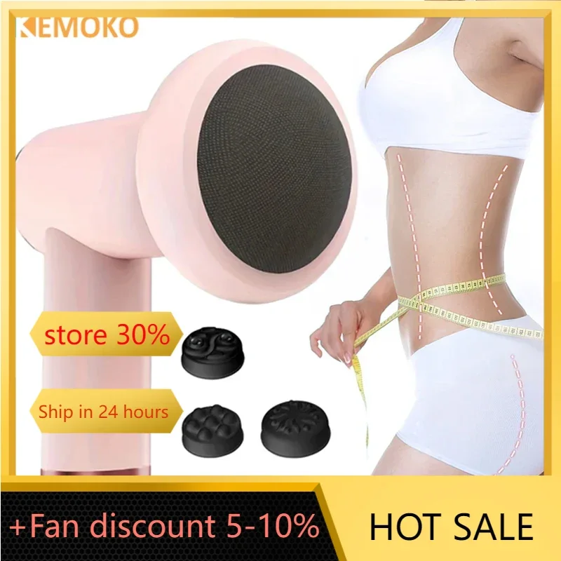 

Wireless Body Cellulite Sculpting Massager Fat Burner Body Shaping Slimming Anti Fat Massage Gun Stick with 5 Heads Lose Weight