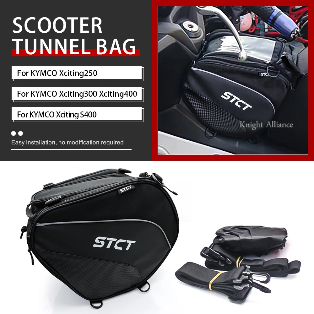 

For KYMCO Xciting250 Xciting300 Xciting400 Xciting S400 Scooter Tunnel Bag Waterproof Fuel Tank Bag Motorcycle Tank Bags