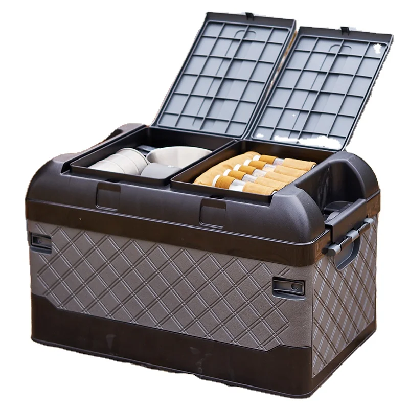 

Camping Multifunctional Plastic Folding Box Portable Storage Bin Boxes Outdoor Storage Box