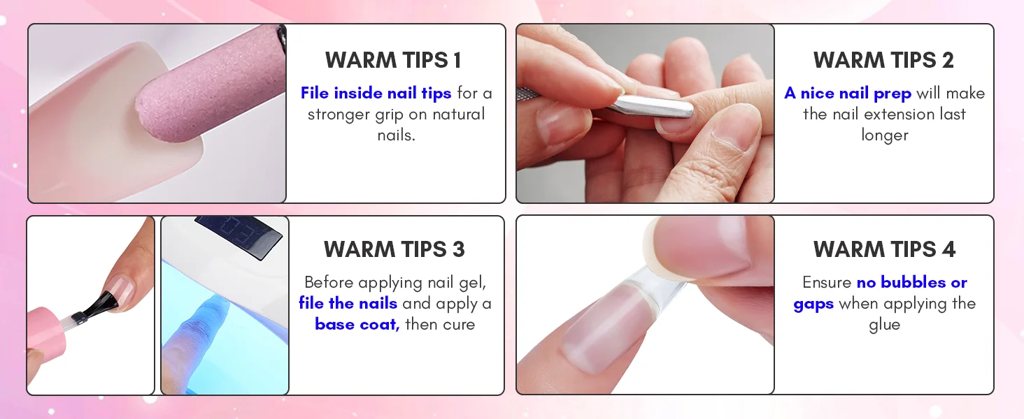 Makart fester Nagel gel kleber für weiche Gel nagels pitzen klare Acryl nagels pitzen fester Gel nagel kleber zum Drücken auf Nägel künstliche Nägel – Detail 12