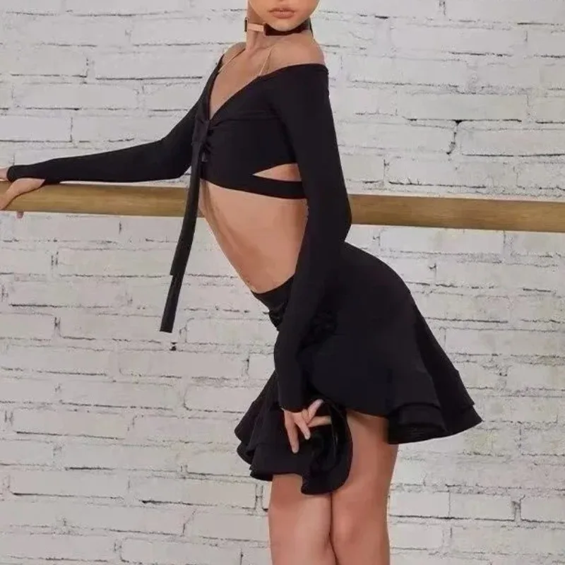 Latin Dance Dress for Girls Dance Sportswear New in Dresses Latin Competition Dress Women Latin Dance Dress 2025 Costume Women