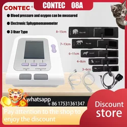 CONTEC08a vet animal blood pressure detector can be equipped with blood oxygen function probe and cuff of various sizes