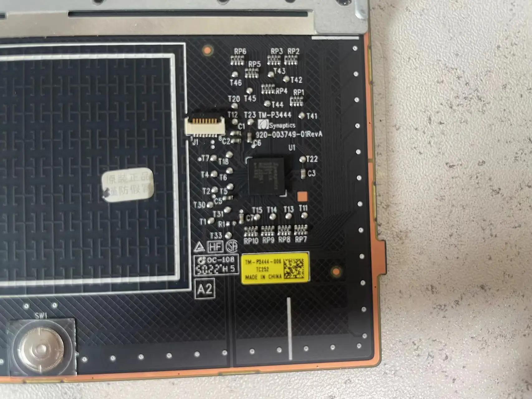 Imagem -04 - Nova Placa de Mouse Touchpad para Laptop para hp Elite Dragonfly g1 g2 Tm-p3444006