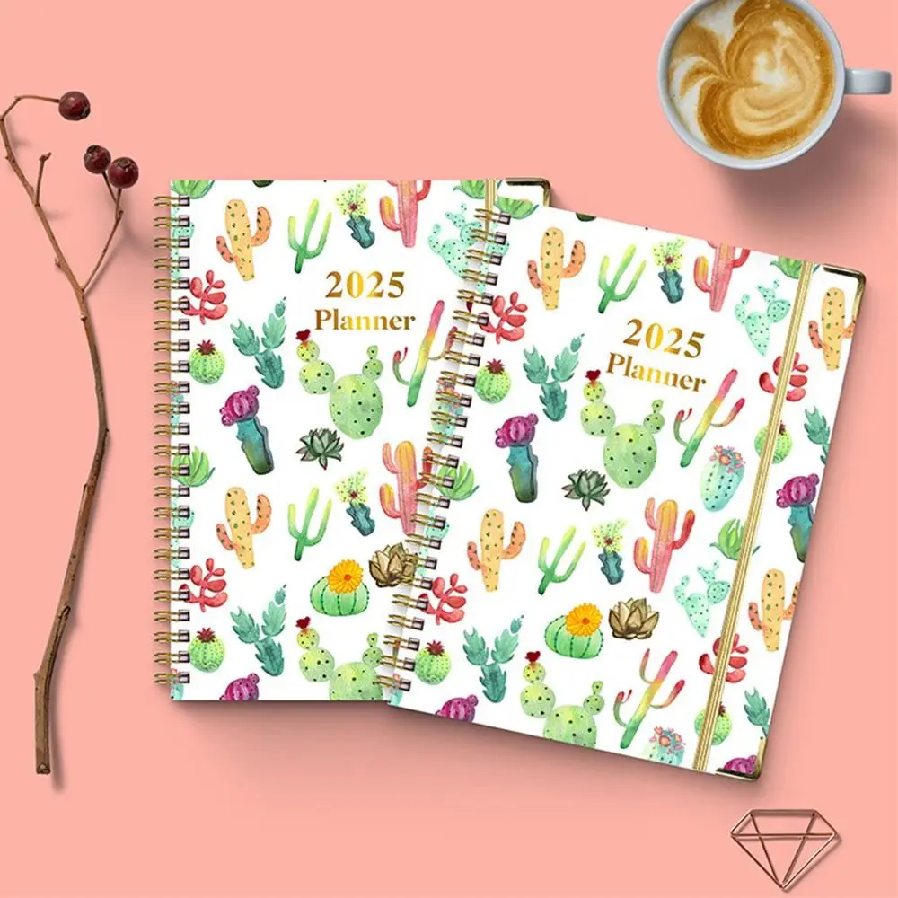 Thicken 2025 Agenda Planner Notebook Time Organizer Diary Weekly Planner A5 Schedules Notepad Loose-leaf Coil