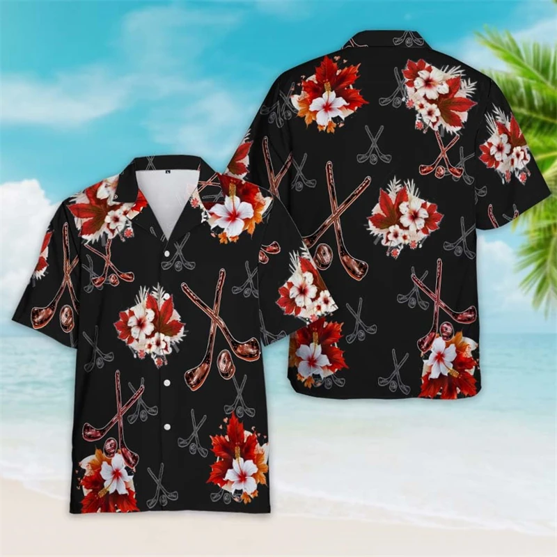 Happy Canada Day Graphic Shirts For Men Clothes Canadian Squirrel Maple Leaf Short Sleeve Hockey Horse Flower Women Blouses Tops