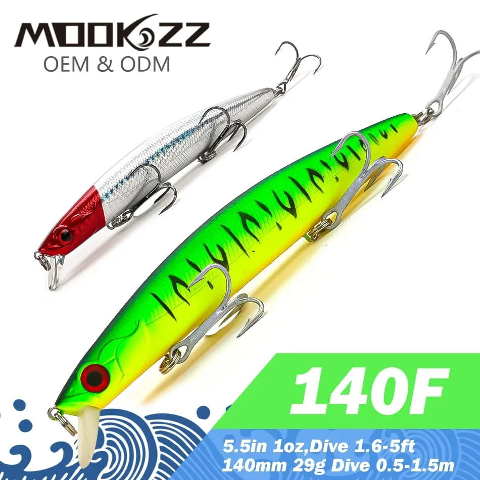 Floating MINNOW Fishing Lure 140MM 29G  120MM 19G Floating Minnow Fishing Lures Japan Wobble Minnow Crankbait Hard Lure