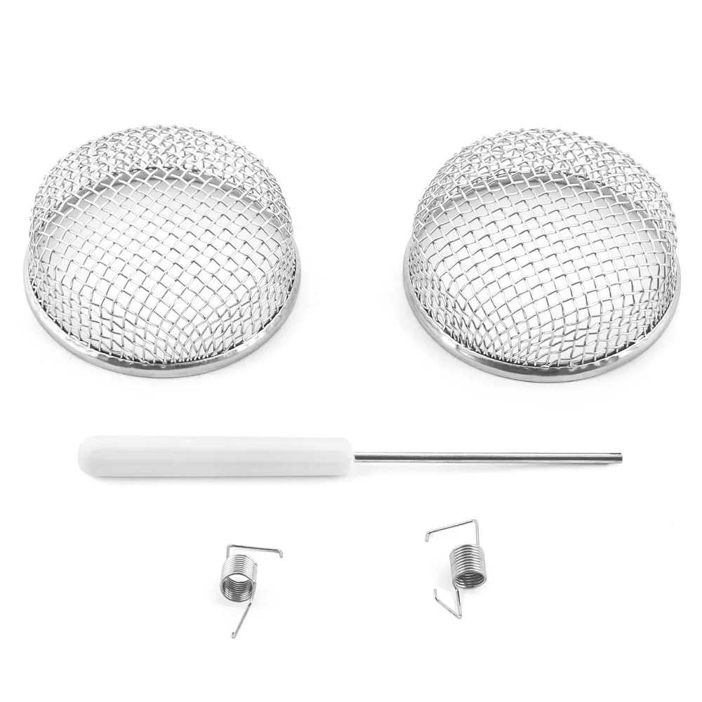 

LODENQC Крышка вентиляционного отверстия для печи на колесах Экран для летающих насекомых 2,8 дюйма Сетка из нержавеющей стали Вентиляционный экран водонагревателя с установочным инструментом