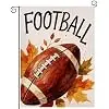 Football Fall Leaves Garden Flag 12.5 x 18 Inch Double Sided Seasonal Autumn Yard Outdoor Decoration jjp