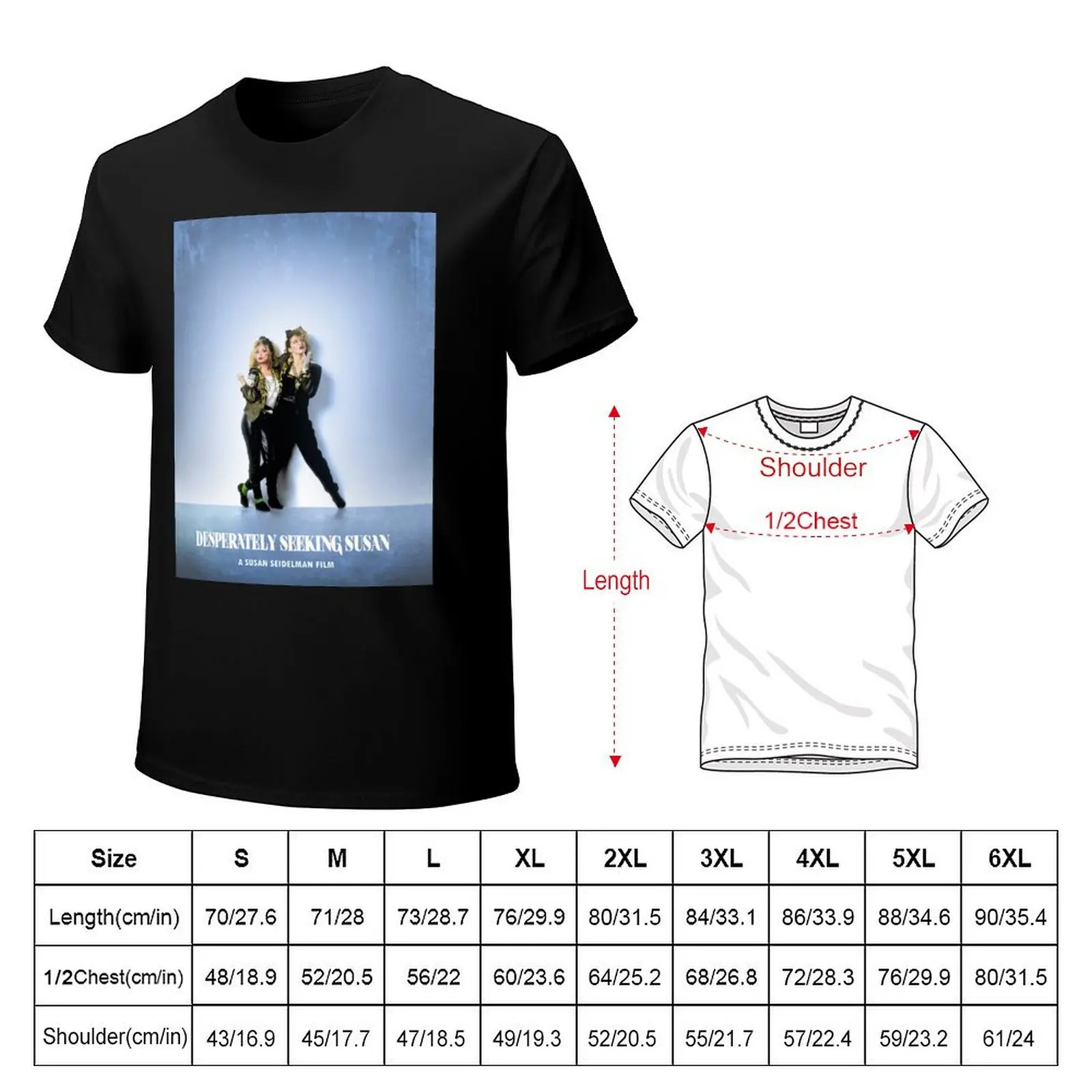Desperately Seeking Susan T-Shirt Trendy Print Short Sleeve T-Shirt