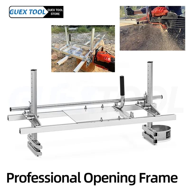 Professional open plate frame 16/24/36 Inch  Chainsaw Milling Planking Guide Bar DIY Wood Lumber Cutting Tools Portable Sawmill